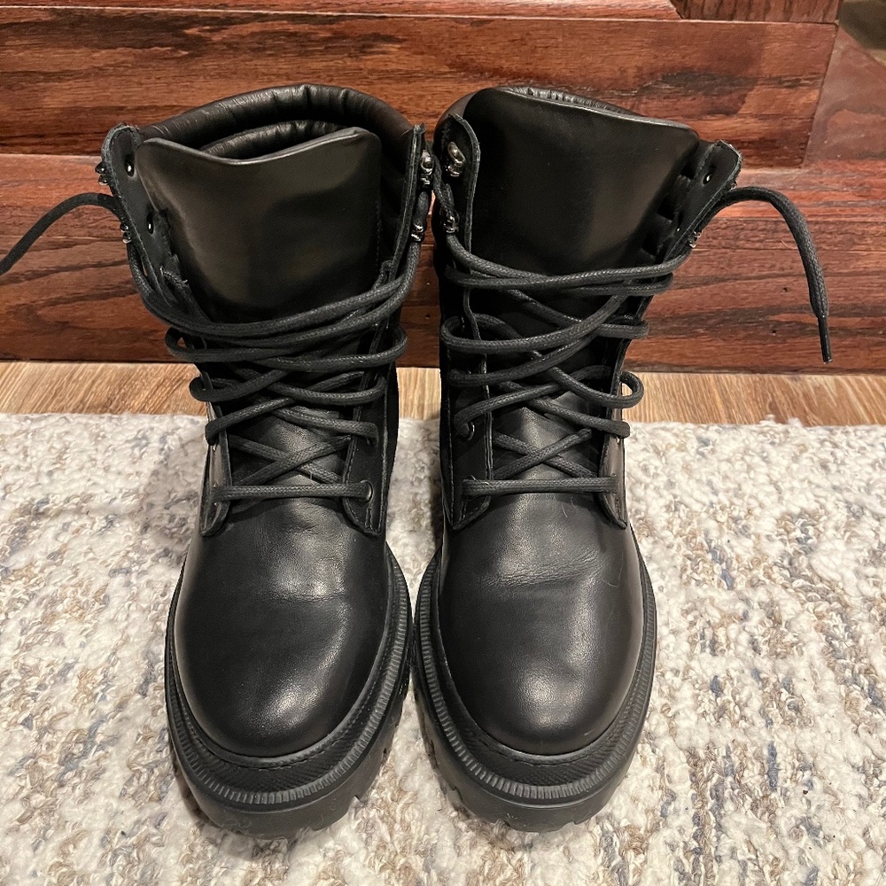 Black Leather / Suede Italian Made M. Gemi Boots